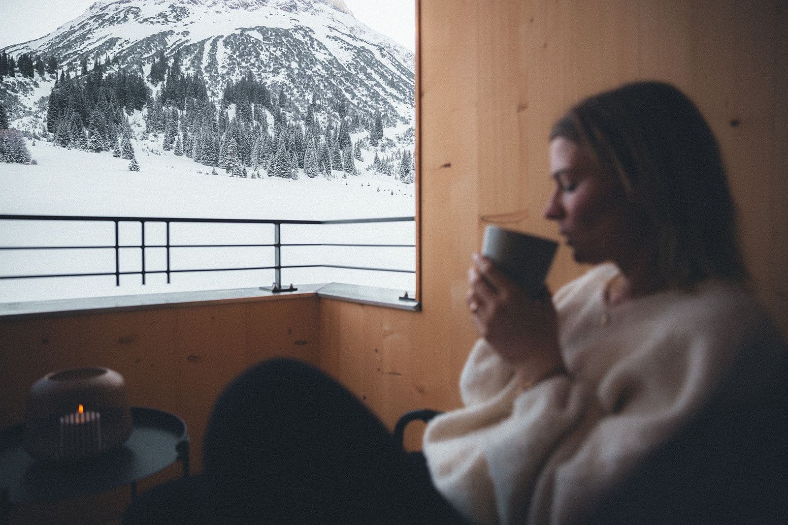 Loggia mit Blick aufs Omeshorn